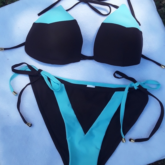 Triangle String Bikini Swimsuit - Picture 1 of 1